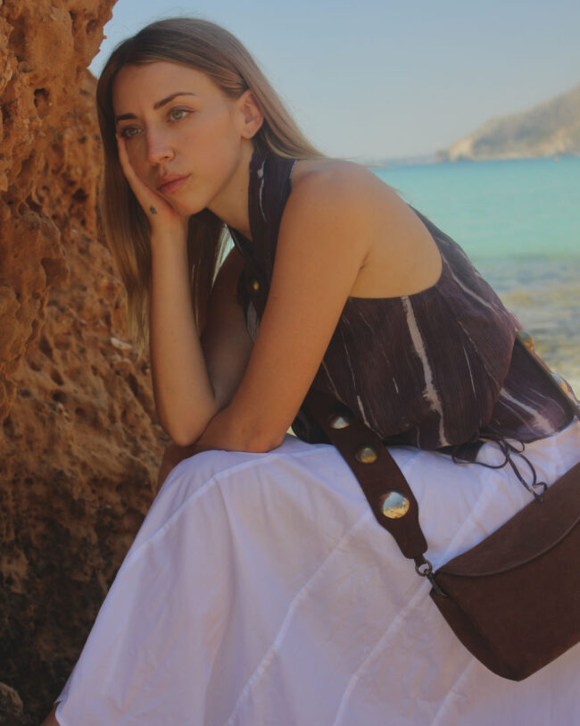 Bolso Edición 28001 Serraje Noisette