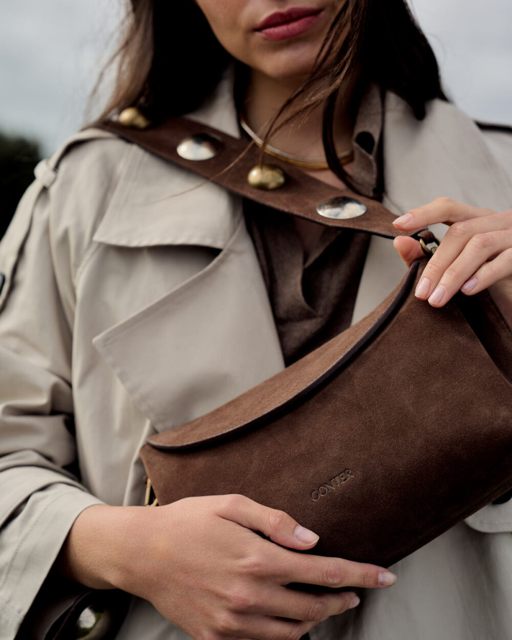 bolso gonter edicion 28001 serraje noisette 01
